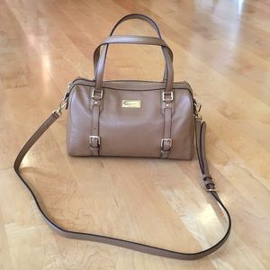 MICHAEL MICHAEL KORS Bedford Legacy Pebbled Leather Duffle Satchel